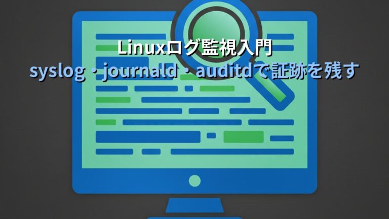 Auditd Rsyslog Linuxログ監視入門|syslog・journald・auditdで証跡を残す | セキュリティマスターズ