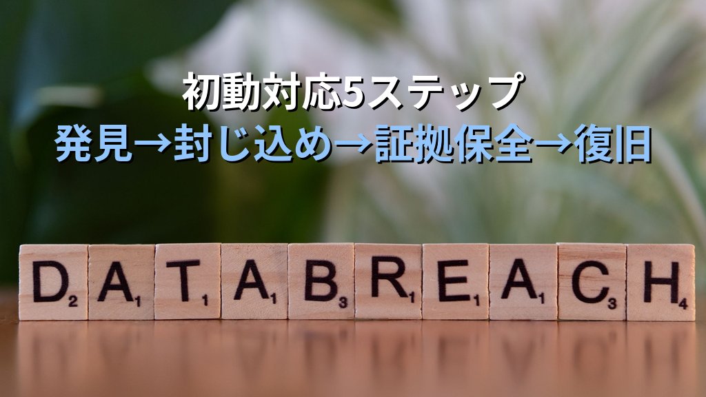 セキュリティインシデントとは？種類・発生原因・初動対応の基本をわかりやすく解説 - 解説